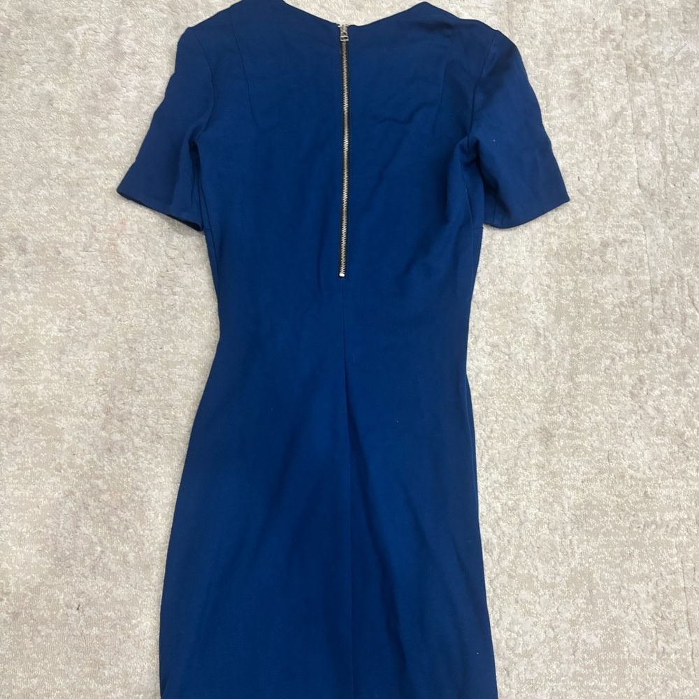 Wilfred Navy Mini Dress with Zipper
